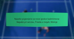 Napake pojasnjene za nove igralce badmintona: Napake pri servisu, Pravila o mejah, Motnje