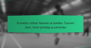 Posnetki z višine: Nasveti za izvedbo, Časovni okvir, Kotni položaji za začetnike
