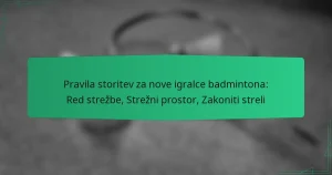 Pravila storitev za nove igralce badmintona: Red strežbe, Strežni prostor, Zakoniti streli