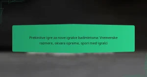Prekinitve igre za nove igralce badmintona: Vremenske razmere, okvara opreme, spori med igralci